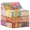 vidaXL Pouf modulaire Patchwork Tissu