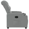 vidaXL Fauteuil inclinable &eacute;lectrique Gris clair Tissu