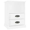 vidaXL Tables de chevet 2 pcs blanc brillant 43x36x60 cm