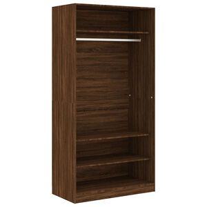 vidaXL Garde-robe ch&ecirc;ne marron 100x50x200 cm bois d'ing&eacute;nierie