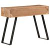 vidaXL Table console 100x35x76 cm Bois d'acacia avec bord naturel