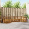 vidaXL Ensembles de canap&eacute;s 7 pcs Naturel Bois d'Acacia Massif