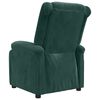 vidaXL Fauteuil inclinable vert fonc&eacute; velours