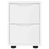 vidaXL Tables de chevet avec tiroir 2 pcs Blanc 30,5 x 30 x 43 cm