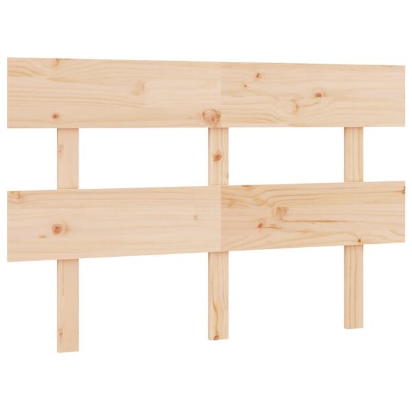 vidaXL T&ecirc;te de lit 124x3x81 cm Bois massif de pin