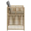 vidaXL Chaises de jardin avec coussins lot de 4 m&eacute;lange beige