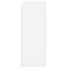 vidaXL Armoires murales 2 pcs blanc bois d'ing&eacute;nierie