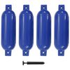 vidaXL Pare-choc de bateau 4 pcs bleu 51x14 cm PVC