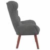 vidaXL fauteuil Gris fonc&eacute; 69 x 74 x 93 cm Velours