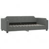 vidaXL Lit de repos sans matelas gris fonc&eacute; 90x190 cm tissu