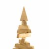 vidaXL Arbres de Noël avec support Marron 150 cm Bois massif en pin