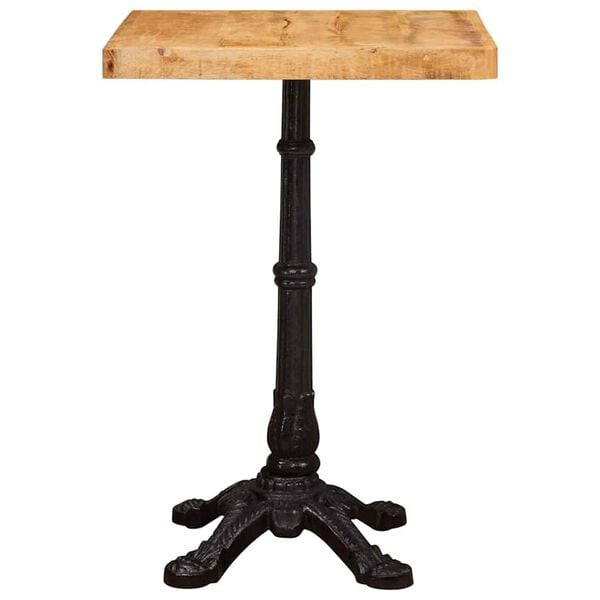 vidaXL Table bistrot Marron 50 x 50 x 76 cm Bois de mangue massif