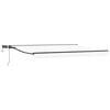 vidaXL Cadre de store manuel avec LEDs Blanc et anthracite 5 &times; 3,5 m