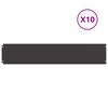 vidaXL Bordures de pelouse 10 pcs noir 20x103 cm acier lamin&eacute; &agrave; froid