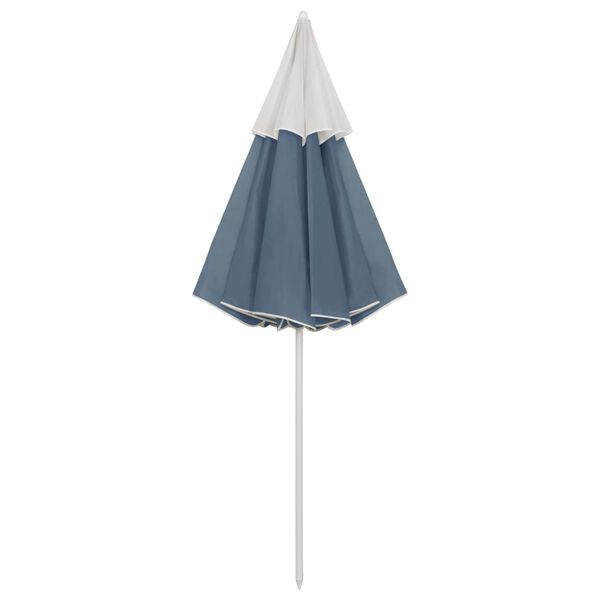 vidaXL Parasol de plage bleu 300 cm
