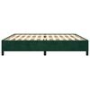 vidaXL Cadre de lit sans matelas vert fonc&eacute; 200x200 cm velours