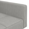 vidaXL Canap&eacute;-lit &agrave; 2 places Gris clair Microfibre
