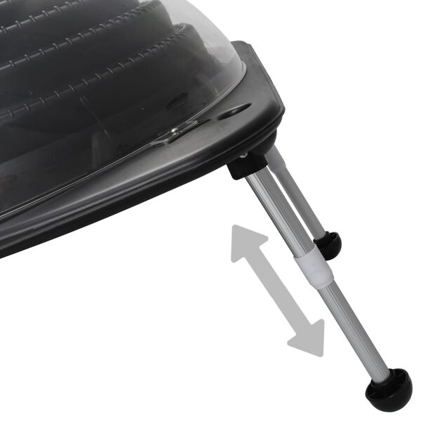 vidaXL Chauffage solaire de piscine 2 pcs 75x75x36 cm PEHD Aluminium