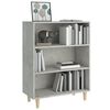 vidaXL Buffet Gris béton 69,5x32,5x90 cm Bois d'ingénierie