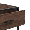 vidaXL Table console ch&ecirc;ne marron 90x35x80 cm bois d'ing&eacute;nierie