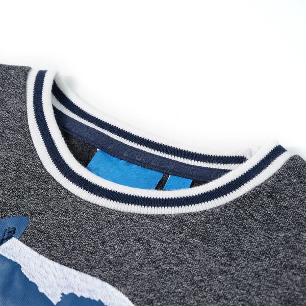 Sweatshirt pour enfants m&eacute;lange bleu marine 116