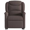 vidaXL Fauteuil inclinable marron fonc&eacute; tissu