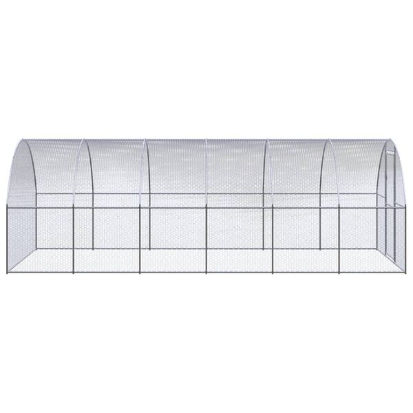 vidaXL Poulailler d'ext&eacute;rieur 3x6x2 m Acier galvanis&eacute;