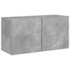 vidaXL Unit&eacute;s murales TV 4 pcs gris b&eacute;ton bois d'ing&eacute;nierie