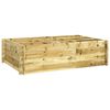 vidaXL Lit sur&eacute;lev&eacute; 150x100x40 cm bois impr&eacute;gn&eacute;