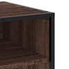 vidaXL Meuble TV ch&ecirc;ne marron 61x40x46 cm bois d'ing&eacute;nierie et m&eacute;tal
