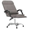 vidaXL Fauteuil de massage inclinable de bureau Taupe Tissu