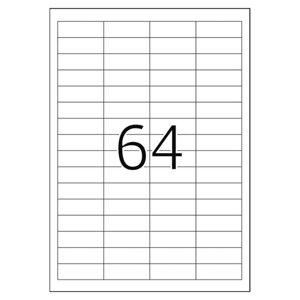 HERMA &Eacute;tiquettes permanentes PREMIUM A4 48,3x16,9 mm 100 Feuilles