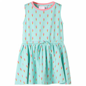 Robe pour enfants avec cordon de serrage menthe claire 92