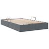 vidaXL Lit de Rangement avec matelas Gris fonc&eacute; 120 x 200 cm Velours