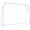 vidaXL But de football et filet blanc 214x75x152 cm acier et polyester