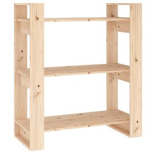 vidaXL Biblioth&egrave;que/S&eacute;parateur de pi&egrave;ce 80x35x91 cm Bois massif Pin