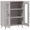 vidaXL Buffet sonoma gris 69,5x34x90 cm bois d'ing&eacute;nierie