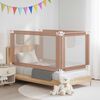vidaXL Barri&egrave;re de s&eacute;curit&eacute; de lit d'enfant Taupe 140x25 cm Tissu