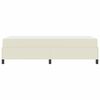 vidaXL Cadre de lit avec matelas Cr&egrave;me 100 x 200 cm Faux cuir