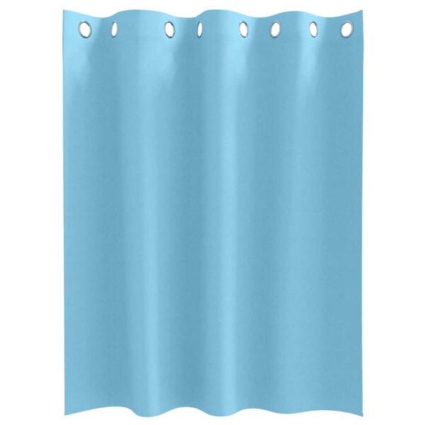 vidaXL Rideaux occultants avec anneaux 2 pcs Bleu clair 140 x 140 cm