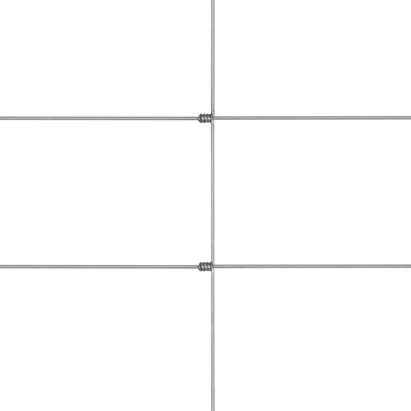 vidaXL Cl&ocirc;ture de jardin Acier galvanis&eacute; 50x1,5 m Argent&eacute;