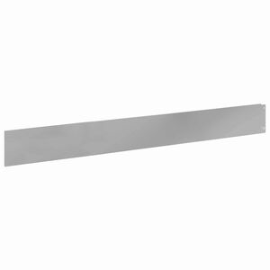 vidaXL Bordure de Pelouse 10 pc 100 x 12 cm Acier Argent&eacute;