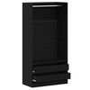 vidaXL Armoire Ch&ecirc;ne noir 100 x 50 x 200 cm Bois d'ing&eacute;nierie