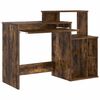 vidaXL Bureau Ch&ecirc;ne fum&eacute; 120,5 x 44 x 88,5 cm Bois d'ing&eacute;nierie