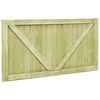 vidaXL Portillons de jardin 2 pcs Bois de pin imprégné 300x75 cm
