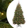 vidaXL Sapin de No&euml;l Artificiel &agrave; Branches Articul&eacute;es Vert 180 cm