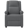 vidaXL Fauteuil de massage Gris Similicuir