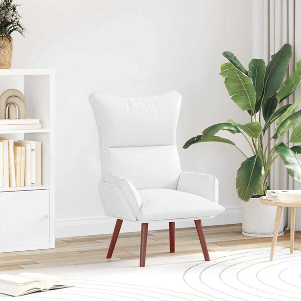 vidaXL fauteuil Blanc 69 x 74 x 93 cm Cuir artificiel