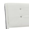 vidaXL Lit avec matelas Blanc Similicuir 140x200 cm