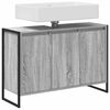 vidaXL Cabinet de salle de bain avec porte Gris Sonoma 90 x 30 x 60 cm